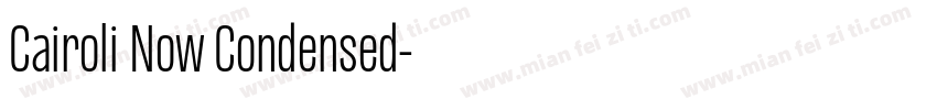 Cairoli Now Condensed字体转换